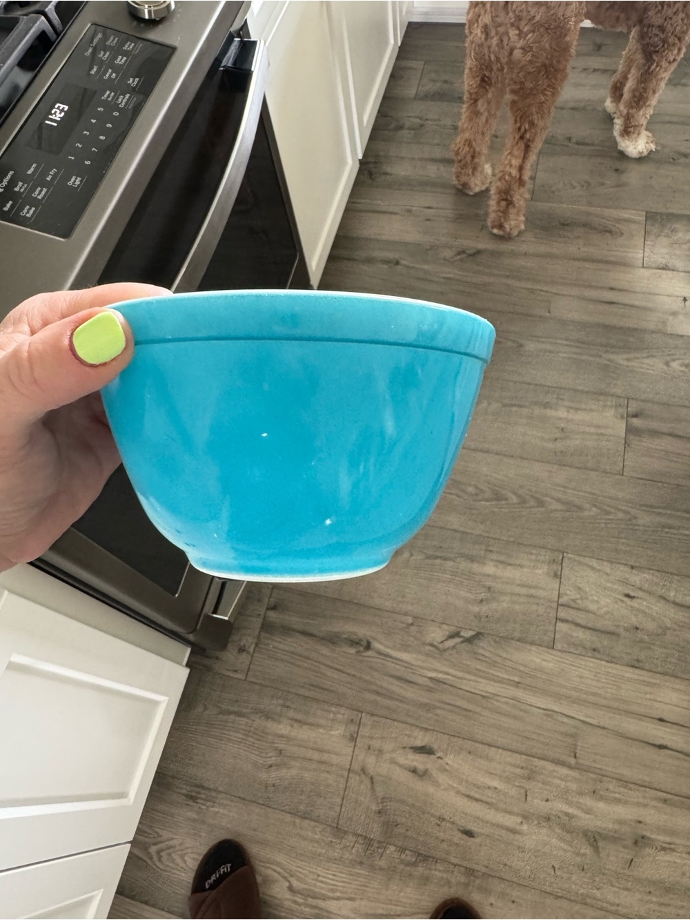 Vintage Pyrex Primary Colors Nesting Mixing Bowls Set of 3 with 401 403 404 - Picture 4 of 5
